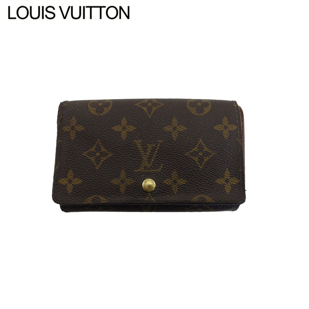 【雨季得SALE★21％OFFクーポン券】ルイ・ヴィトン LOUIS VUITTON 長紙入れ モノグラム ポルトフォイユ・トレゾール 赤銅色×ベージュ レディース 中古 ブランド名 ご機嫌ブランド名 ヴィンテージ