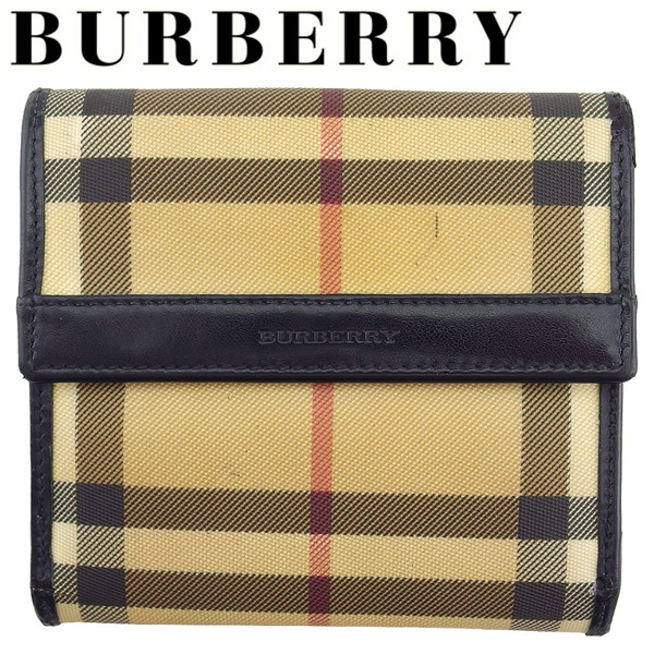 ⭐️美品⭐️　バーバリー　ノバチェック　がま口　二つ折り財布　レザー　黒 楽天市場】【財布】BURBERRY バーバリー ノバチェック柄 2つ折