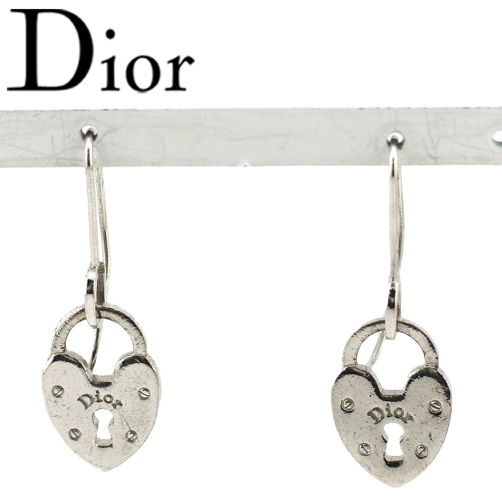 楽天市場】美品 ディオール Dior パール フープピアス ゴールド