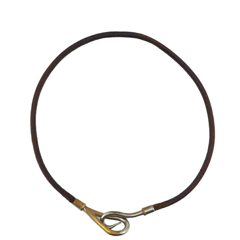 【Fashion Special Fair★24％OFFクーポン】エルメス ブレスレット ブラウン×ゴールド レディース 中古 HERMES ブランド ハイブランド ヴィンテージ