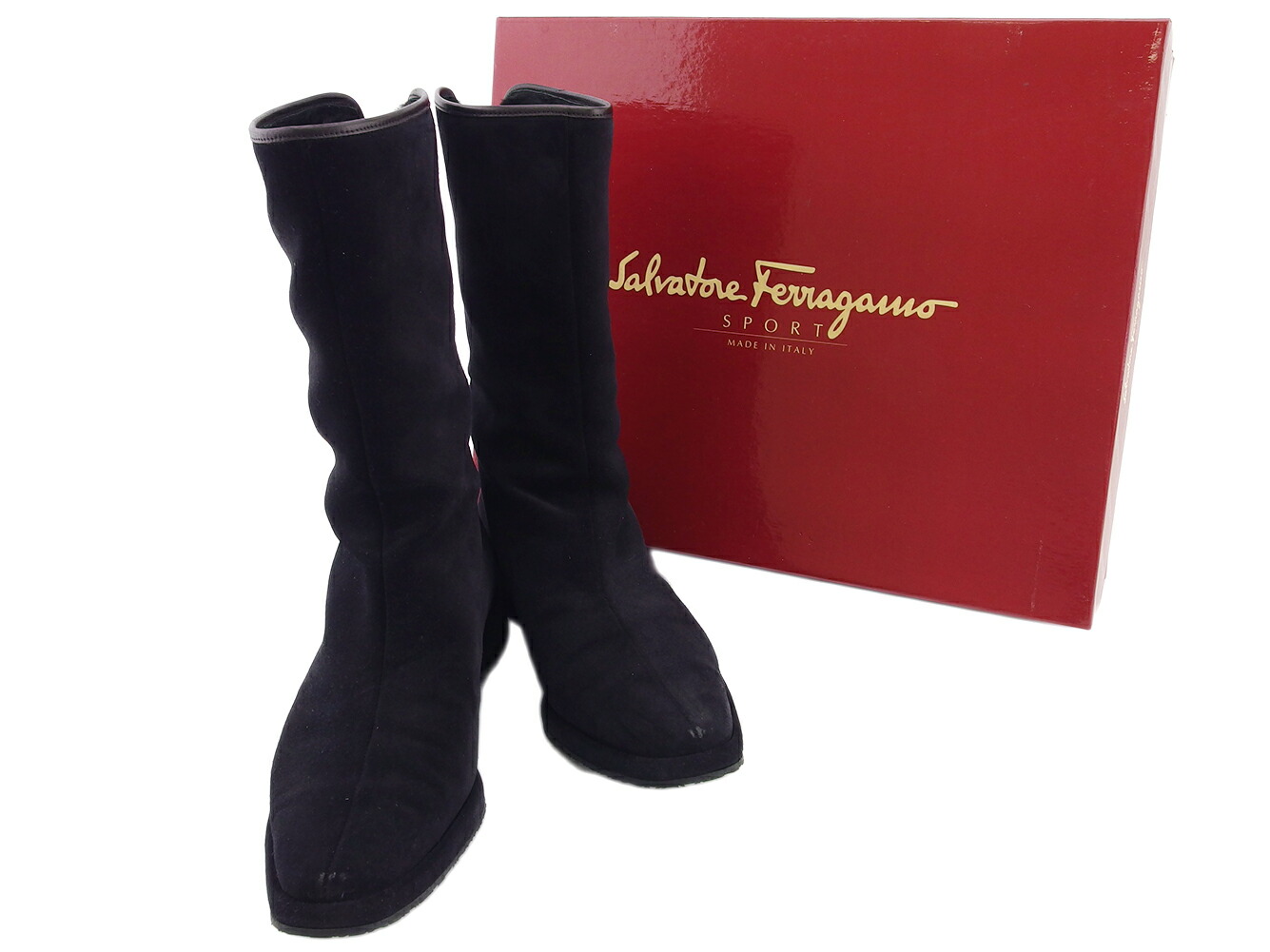 【お買い物マラソン★30％OFFクーポン】サルヴァトーレフェラガモ ブーツ NERO レディース 中古 Salvatore Ferragamo ブランド ハイブランド ヴィンテージ