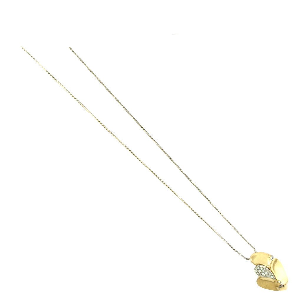 【お買い物マラソン★30％OFFクーポン】ジバンシィ ネックレス ゴールド×ラインストーン レディース 中古 GIVENCHY ブランド ハイブランド ヴィンテージ