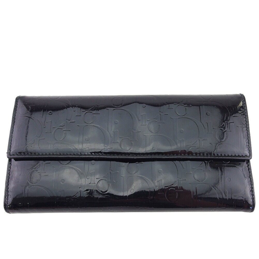 【雨季得SALE★21％OFFクーポン券】ディオール 長紙入れ トロッター アルティメット 黒いこと×しろがね色 レディース 中古 Christian Dior ブランド名 ご機嫌ブランド名 ヴィンテージ