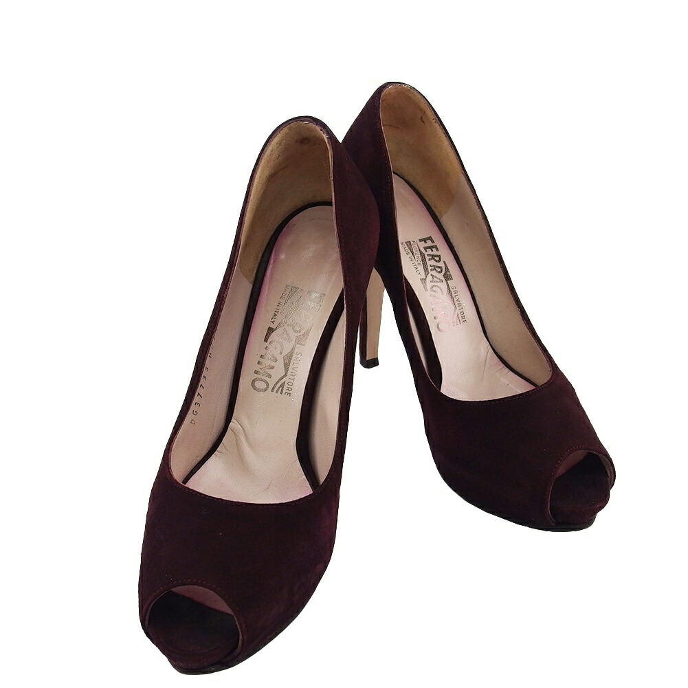 【お買い物マラソン★30％OFFクーポン】サルヴァトーレフェラガモ パンプス ラスティレッド レディース 中古 Salvatore Ferragamo ブランド ハイブランド ヴィンテージ 15,376円