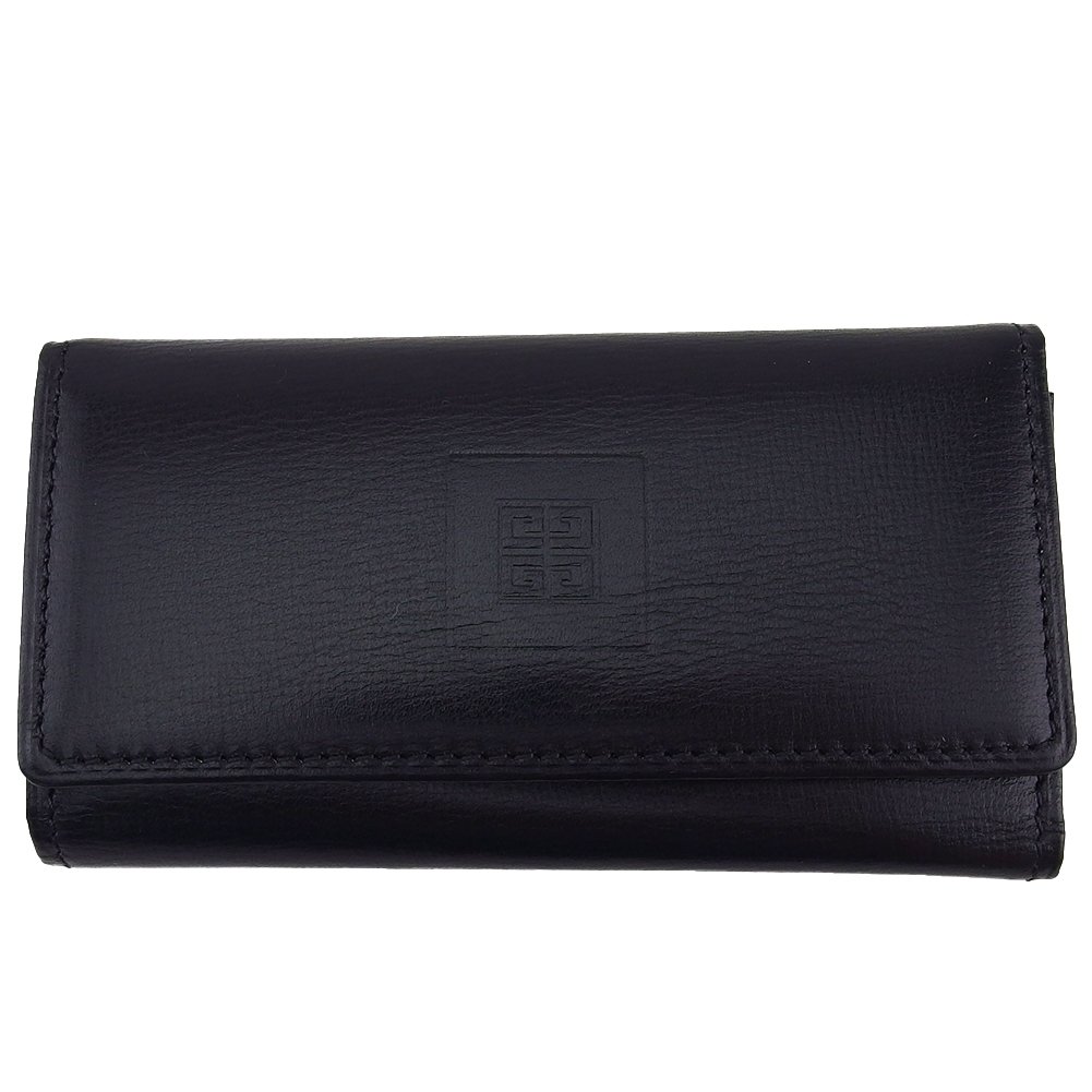 【Fashion Special Fair★24％OFFクーポン】ジバンシィ キーケース ブラック×ゴールド レディース 中古 GIVENCHY ブランド ハイブランド ヴィンテージ