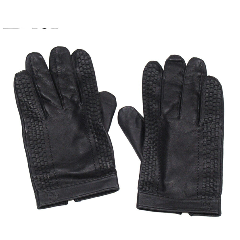 Christian Dior　ディオール　手袋　レディース　ブラック 楽天市場】Christian Dior クリスチャンディオール レザー レディース