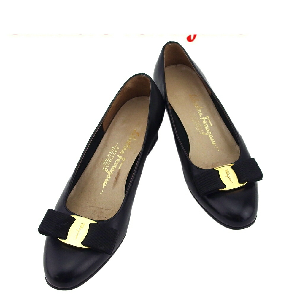 ⭐️新品未使用⭐️　サルヴァトーレフェラガモ　ヴァラリボン　フラットパンプス 美品 Salvatore Ferragamo サルヴァトーレフェラガモ ヴァラリボンx