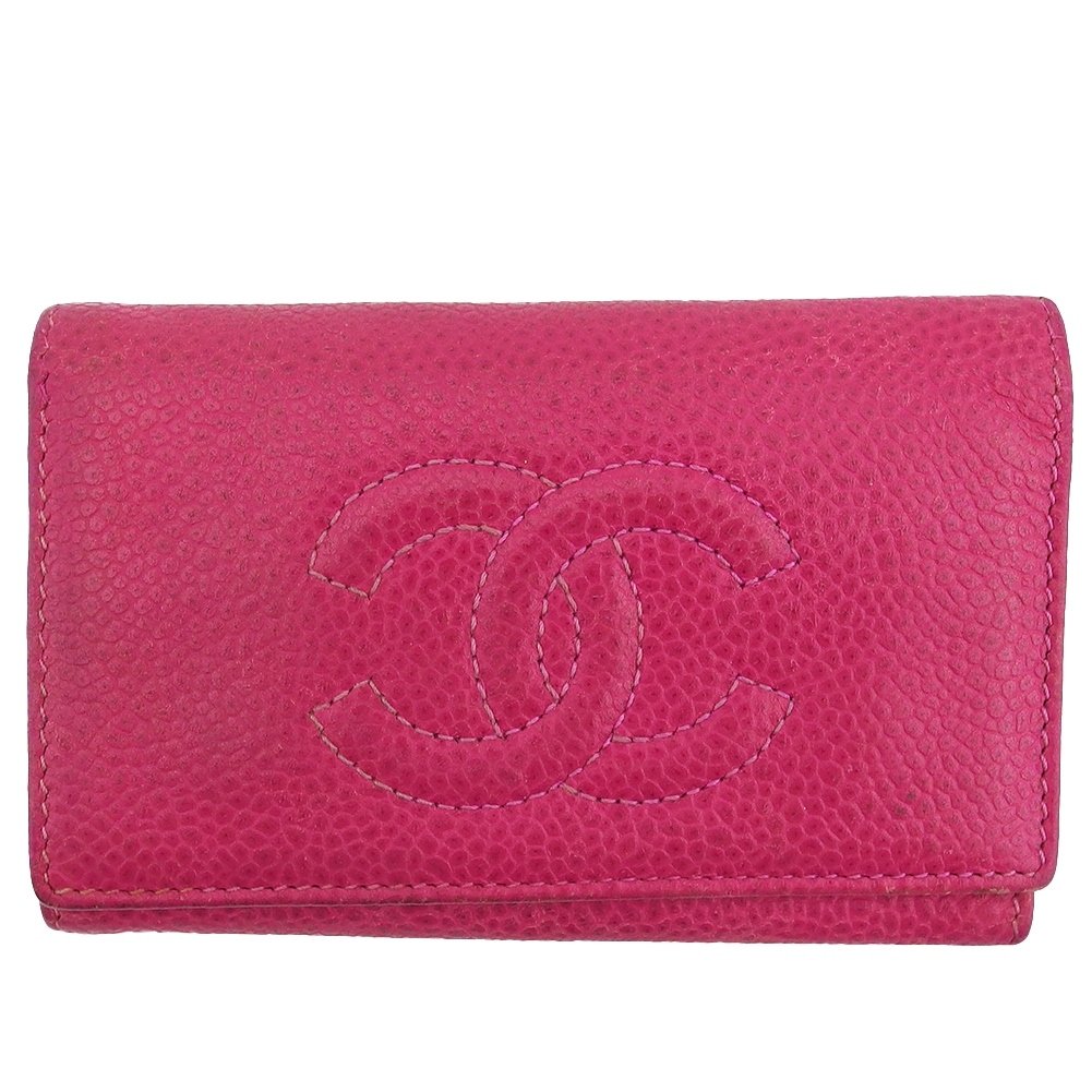 【Fashion Special Fair★29％OFFクーポン】シャネル キーケース ココマーク マゼンタ レディース 中古 CHANEL ブランド ハイブランド ヴィンテージ