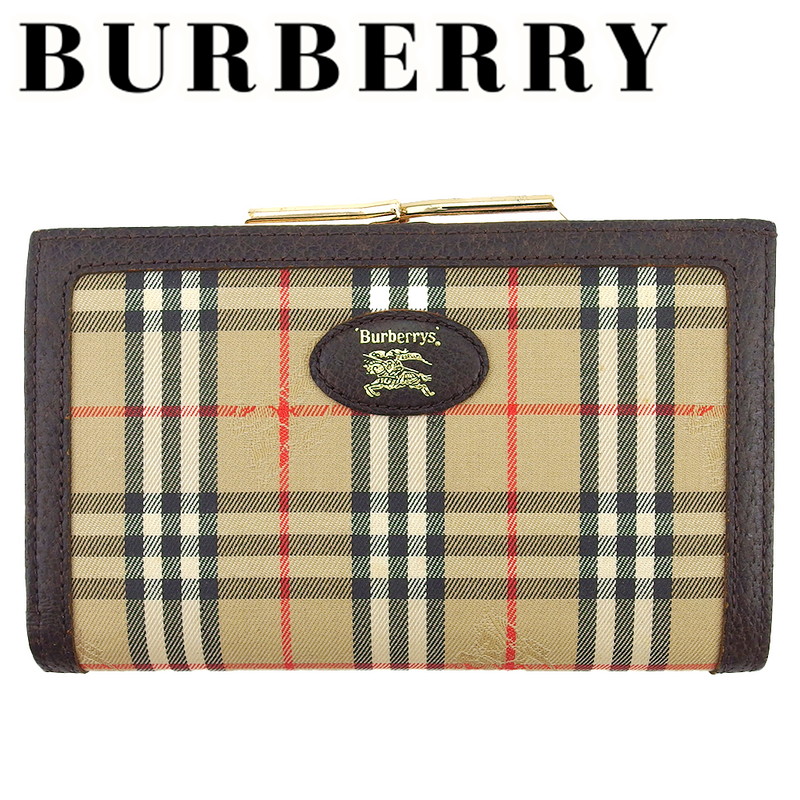 【美品】BURBERRY ノバチェック柄 二つ折り財布　ブラウン系 2025年最新】Yahoo!オークション -バーバリーノバチェック財布の