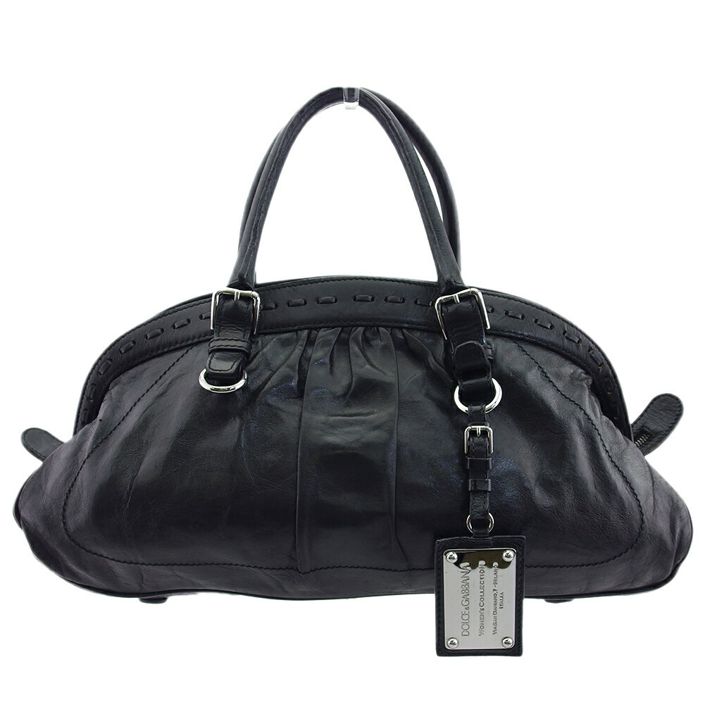 中古品　Dolce & Gabbana ドルチェ＆ガッバーナハンドバッグ t23603-1_wm.jpg
