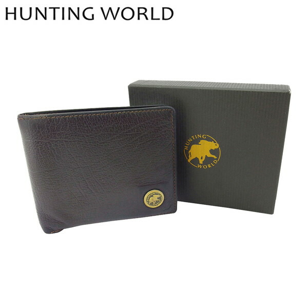 新品未使用【HUNTING WORLD】SAFARI BLK 二つ折り財布 ハンティング ワールド 財布 hunting world財布二つ折り長財布