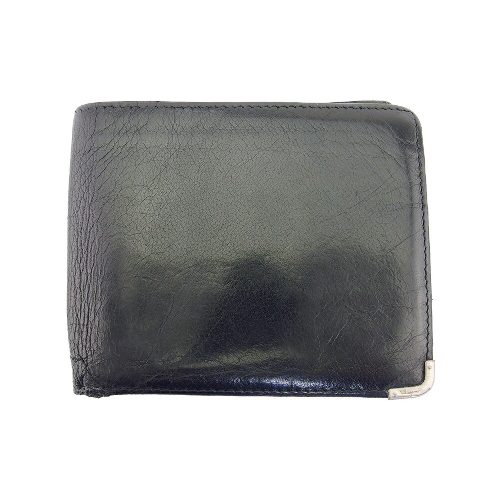 【決算前SALE★50％OFF引き換え証】サルヴァトーレフェラガモ 金入れ NERO レディース 中古 Salvatore Ferragamo ブランド名 ご機嫌ブランド名 ヴィンテージ 財布・ケース-バッグ・小物・ブランド雑貨