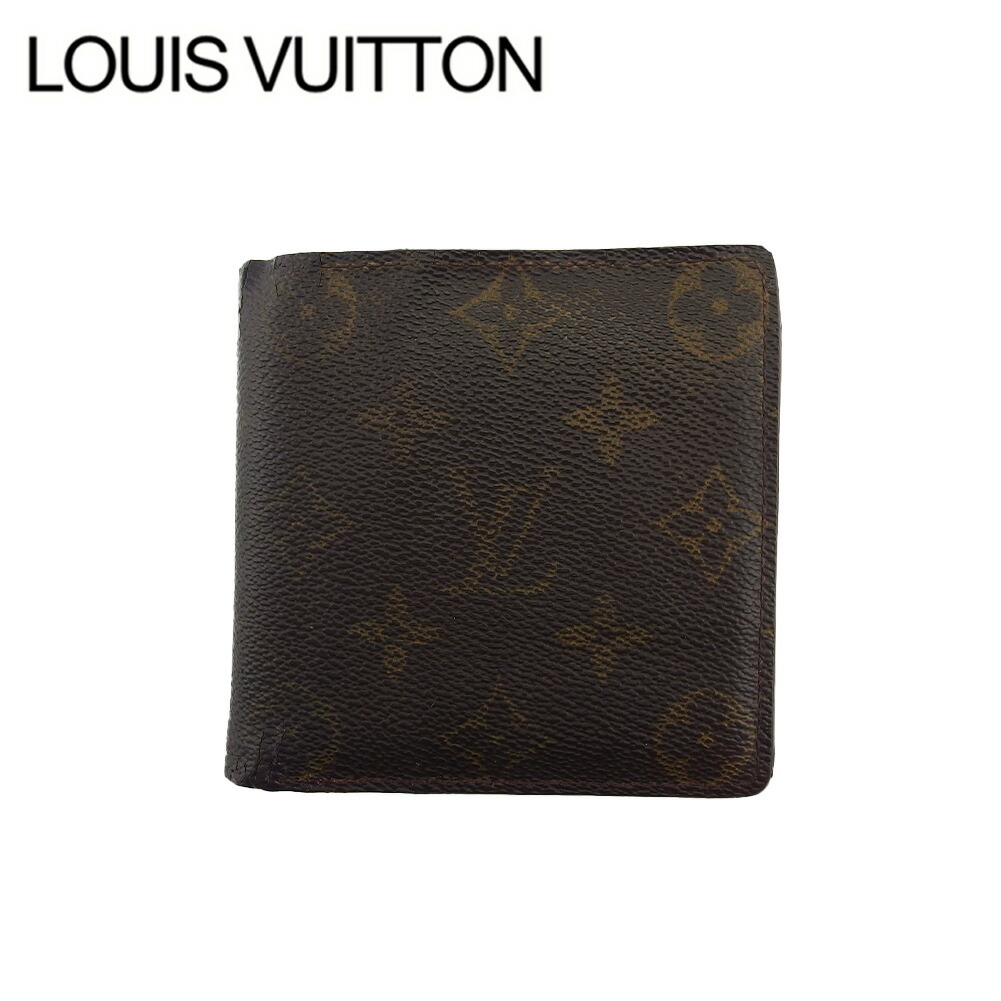 【雨季得SALE★21％OFFクーポン券】ルイ・ヴィトン LOUIS VUITTON 二つ折り紙入れ モノグラム ポルトビエカルトクレディモネ 赤銅色 ベージュ レディース 中古 ブランド名 ご機嫌ブランド名 ヴィンテージ