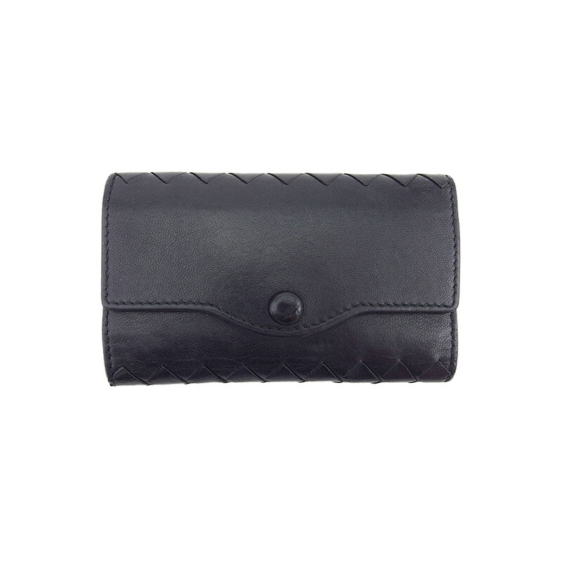 【Fashion Special Fair★24％OFFクーポン】ボッテガヴェネタ キーケース イントレチャート ブラック レディース 中古 BOTTEGAVENETA ブランド ハイブランド ヴィンテージ