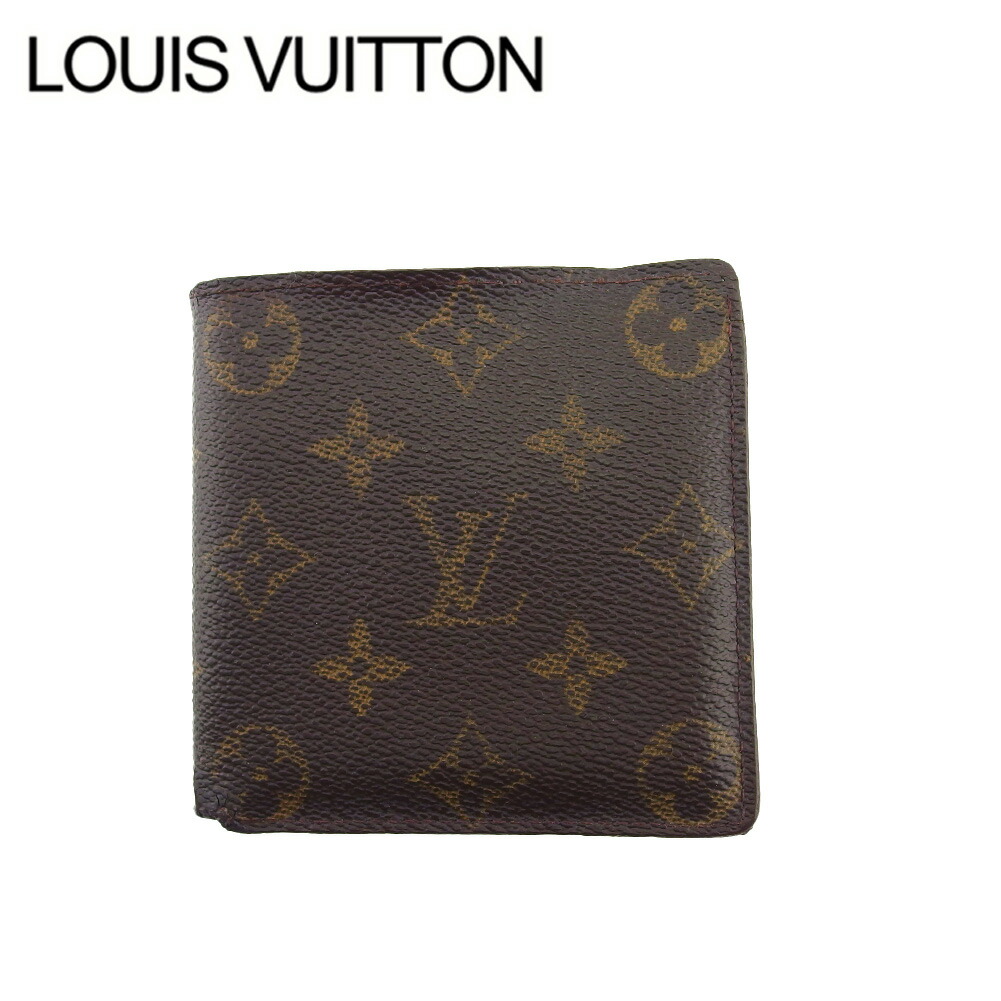 【雨季得SALE★21％OFFクーポン券】ルイ・ヴィトン LOUIS VUITTON 二つ折り紙入れ モノグラム ポルトビエカルトクレディモネ 赤銅色 ベージュ レディース 中古 ブランド名 ご機嫌ブランド名 ヴィンテージ