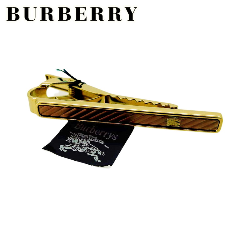【Fashion Special Fair★24％OFFクーポン】バーバリー BURBERRY タイピン ホースマーク 乗馬マーク ワニロ式 ゴールド ピンク メンズ 中古 ブランド ハイブランド ヴィンテージ