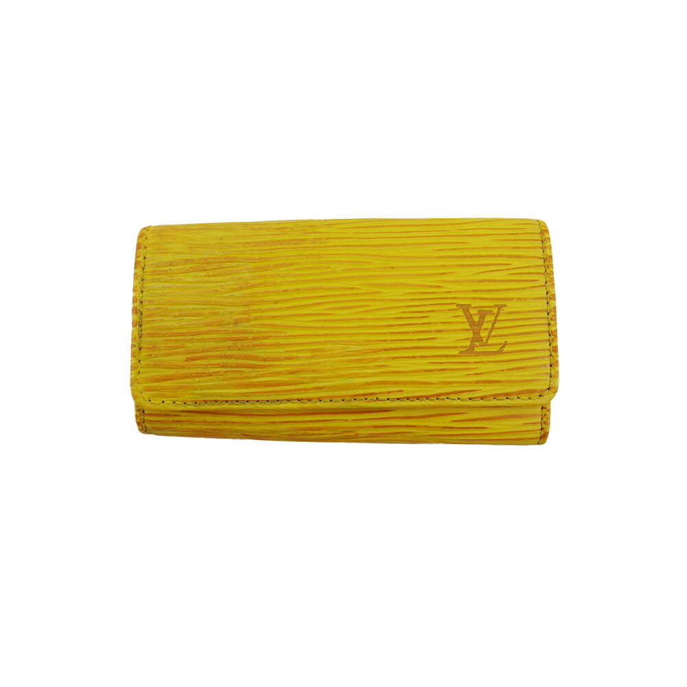 【Fashion Special Fair★29％OFFクーポン】ルイ・ヴィトン キーケース イエロー パープル ゴールド レディース 中古 LOUIS VUITTON ブランド ハイブランド ヴィンテージ