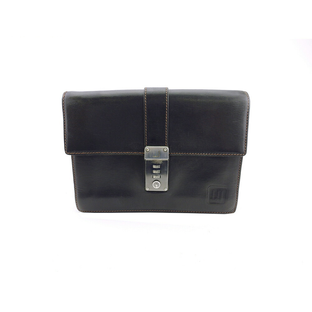 【雨季得SALE★21％OFFクーポン券】ダン吸血鬼 クラッチペダル御徒面子 黒いこと レディース 中古 Dunhill ブランド名 ご機嫌ブランド名 ヴィンテージ
