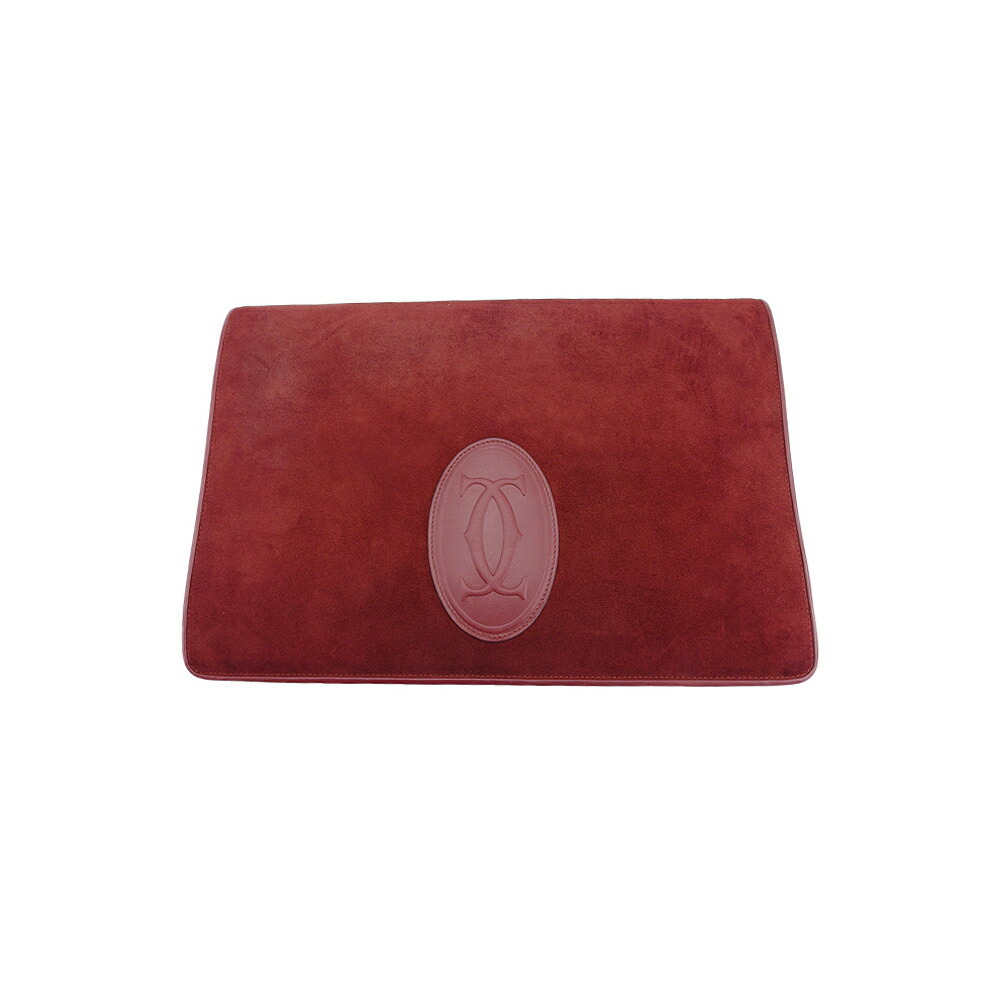 【お買い物マラソン★30％OFFクーポン】カルティエ クラッチバッグ マストライン ボルドー レディース 中古 CARTIER ブランド ハイブランド ヴィンテージ