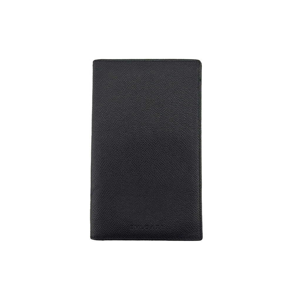 【百貨店SALE★最大限度50％OFF】ブル小峡谷 紙入れ クラシコ 黒いこと レディース 中古 BVLGARI ブランド名 ご機嫌ブランド名 ヴィンテージ