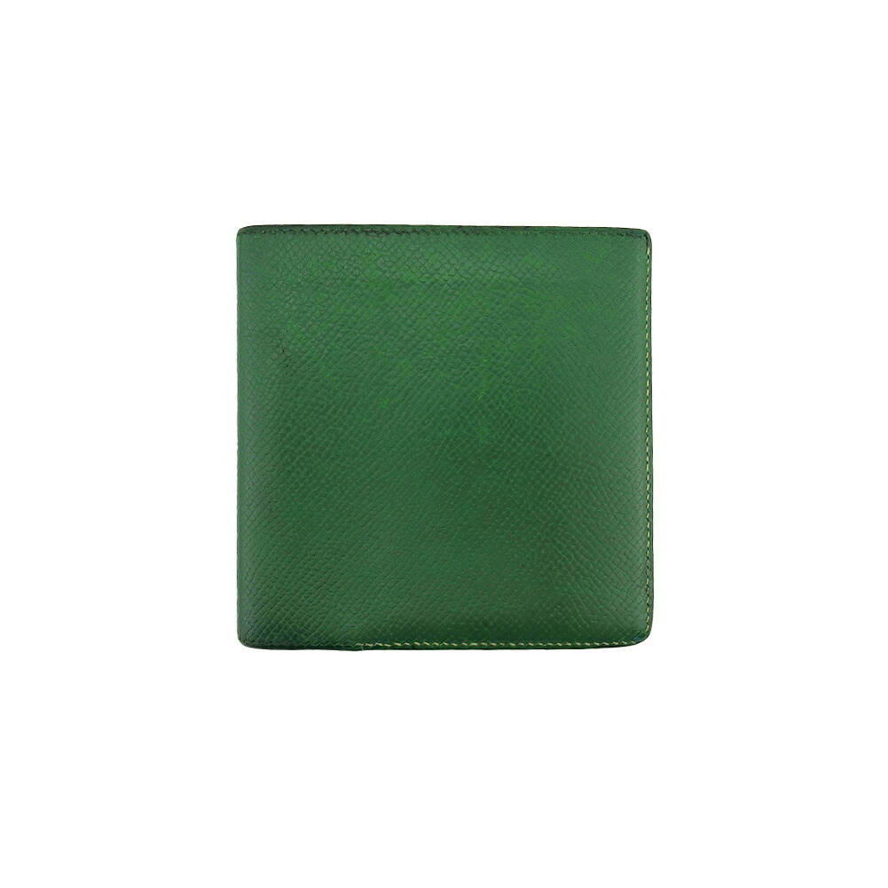 【新生活応援★29％OFFクーポン】エルメス 二つ折り財布 オールドエルメス グリーン ゴールド レディース 中古 HERMES ブランド ハイブランド ヴィンテージ 28,977円