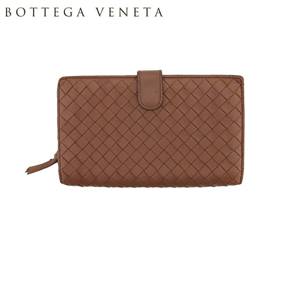 ボッテガヴェネタ　チェーンウォレット　折り財布 ダークブラウン Bottega Veneta/ボッテガ・ヴェネタ_Women通販 | カセット ジップ