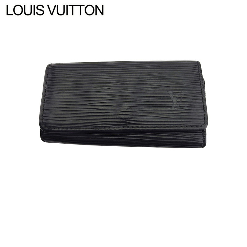 【お買い物マラソン★30％OFFクーポン】ルイ・ヴィトン LOUIS VUITTON キーケース エピ ミュルティクレ4 ブラック ゴールド メンズ 中古 ブランド ハイブランド ヴィンテージ