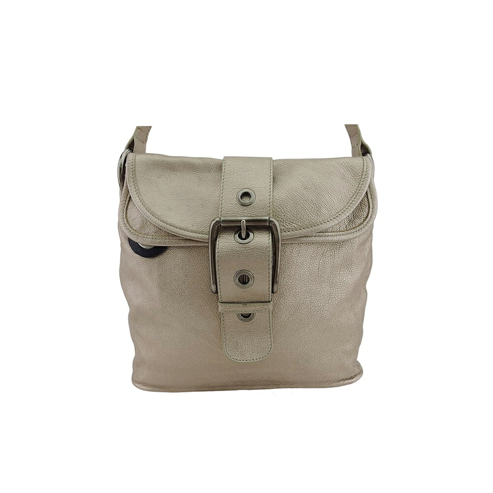 【お買い物マラソン★30%OFFクーポン】マルニ MARNI ショルダーバッグ ベルトデザイン ゴールド シルバー系 レディース 中古 ブランド ハイブランド ヴィンテージ|ブランドデポ