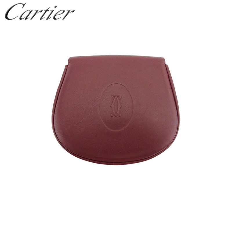 【新生活応援★29％OFFクーポン】カルティエ CARTIER コインケース マストライン ボルドー ゴールド メンズ 中古 ブランド ハイブランド ヴィンテージ
