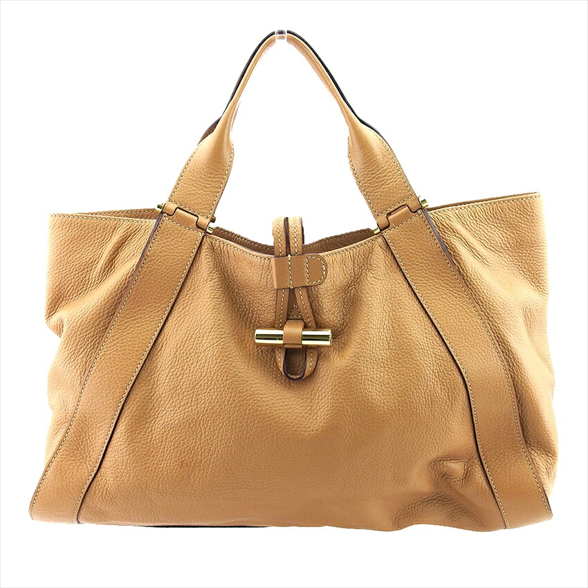 【Fashion Special Fair★24％OFFクーポン】ゲラルディーニ GHERARDINI トートバッグ ライトブラウン レディース 中古 ブランド ハイブランド ヴィンテージ