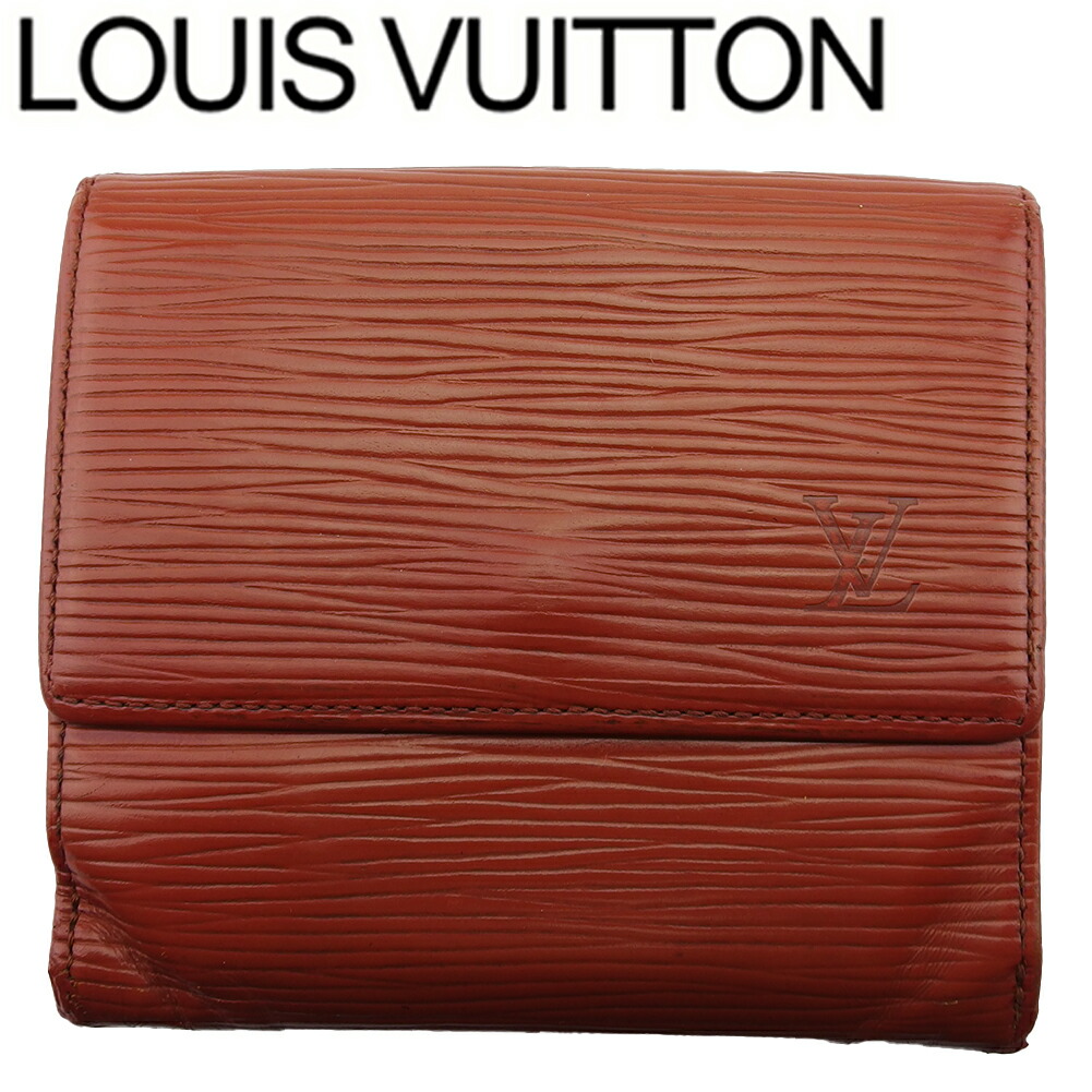 【新生活応援★29％OFFクーポン】ルイ・ヴィトン LOUIS VUITTON 二つ折り財布 エピ ポルトモネビエカルトクレディ ブラウン メンズ 中古 ブランド ハイブランド ヴィンテージ
