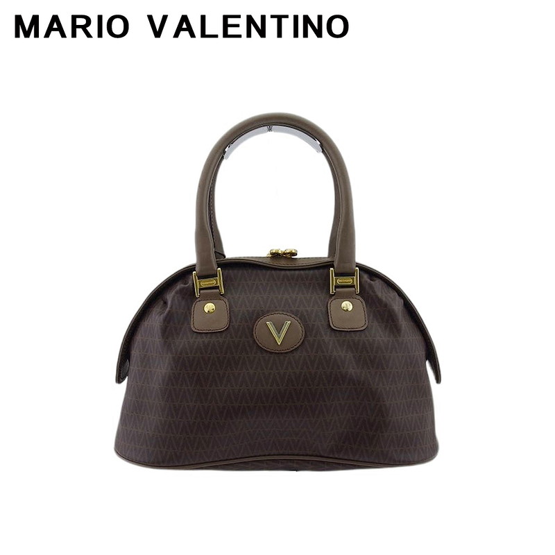 【土日BIG SALE★27％OFF引き換え証】マリオ・ヴァレンティノ MARIO VALENTINO ハンドバック V見澄ます 赤銅色 ゴールド しろがね色 メンズ 中古 ブランド名 ご機嫌ブランド名 ヴィンテージ