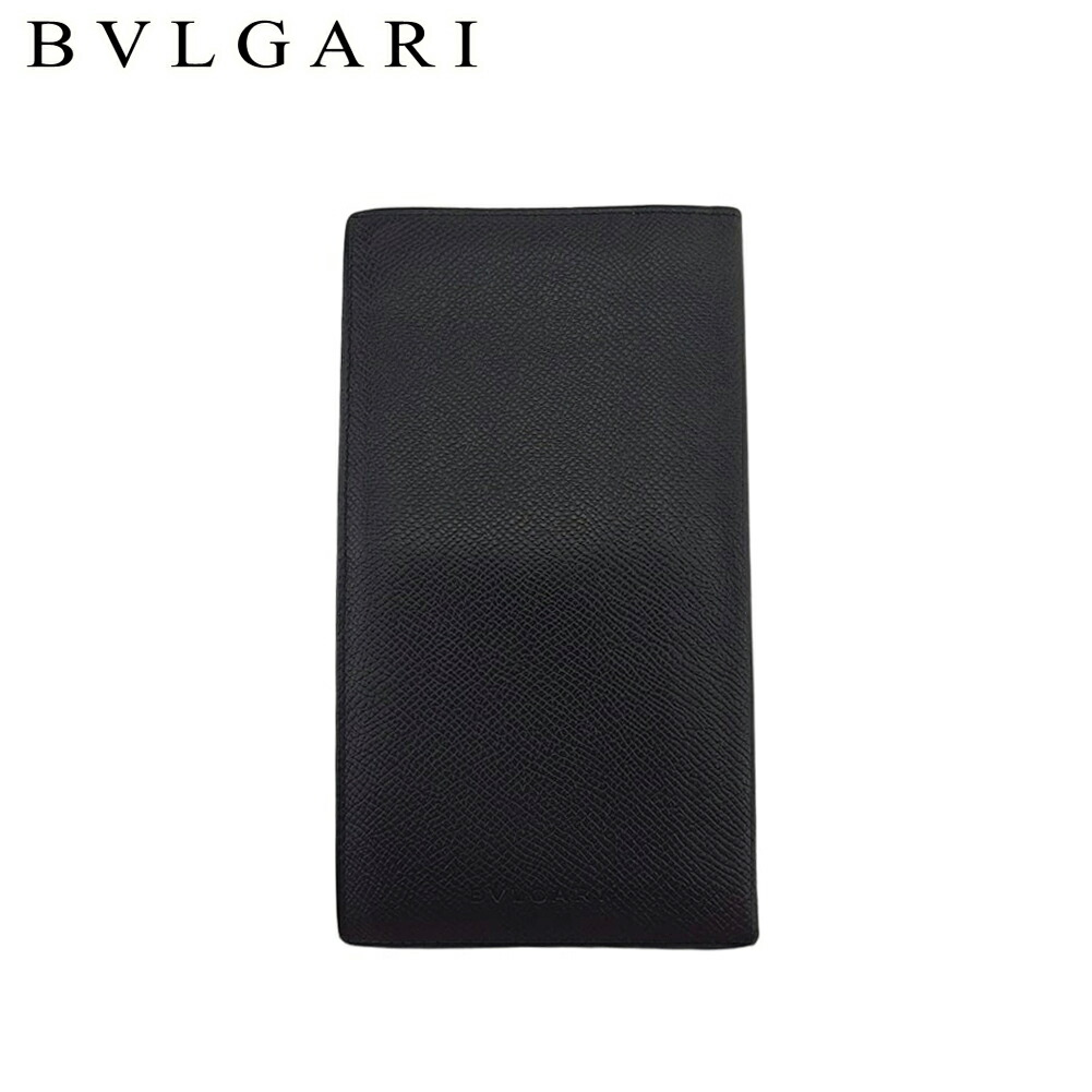 【お買い出しマラソン★30％OFFクーポン券】ブル小峡谷 BVLGARI 紙入れ クラシコ 黒いこと メンズ 中古 ブランド名 ご機嫌ブランド名 ヴィンテージ 財布・ケース-バッグ・小物・ブランド雑貨-メンズ財布