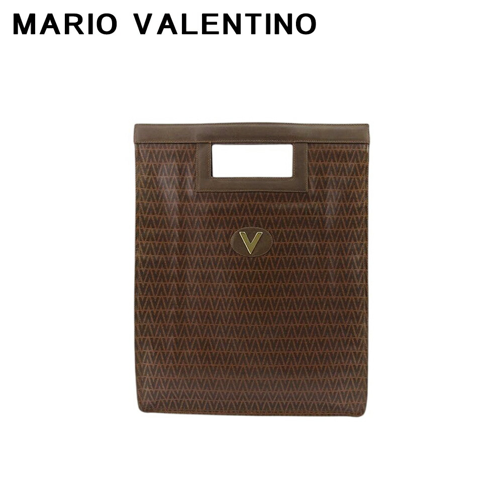 【新生活応援★29％OFFクーポン】マリオ・ヴァレンティノ MARIO VALENTINO ハンドバッグ ブラウン レディース 中古 ブランド ハイブランド ヴィンテージ