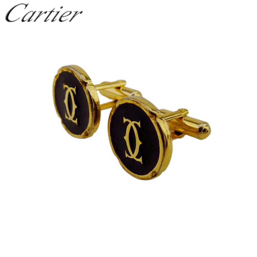 楽天市場】カルティエ Cartier メンズ カフス ボタン レター