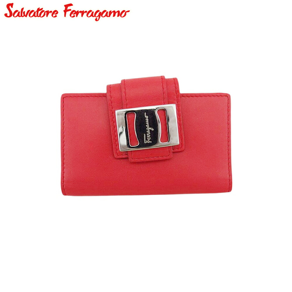 【美品】サルヴァトーレフェラガモ　ヴァラリボン6連キーケース サルヴァトーレ フェラガモ Ferragamo キーケース6連 - メルカリ