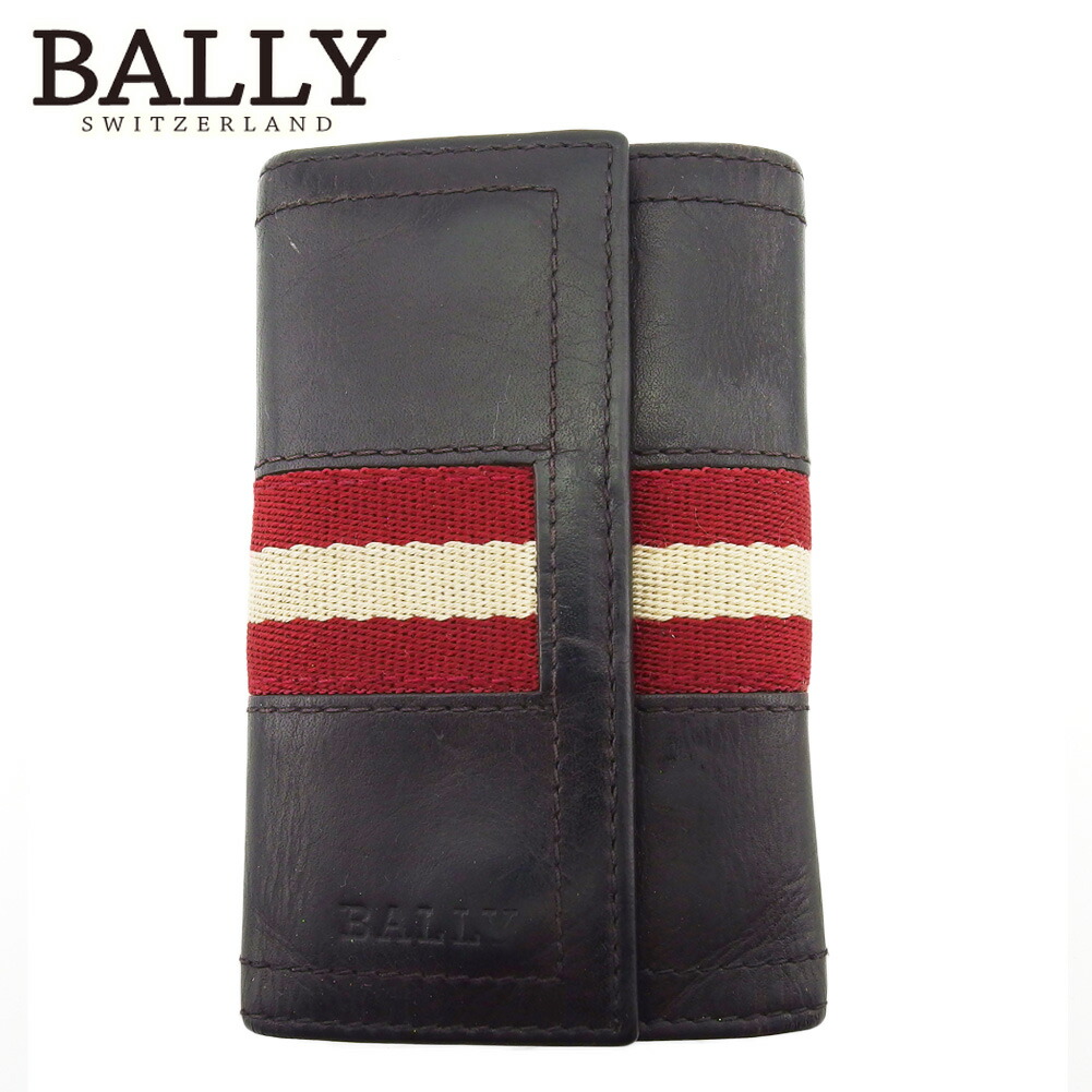 楽天市場】【美品】バリー BALLY 6連キーケース ネイビー系x