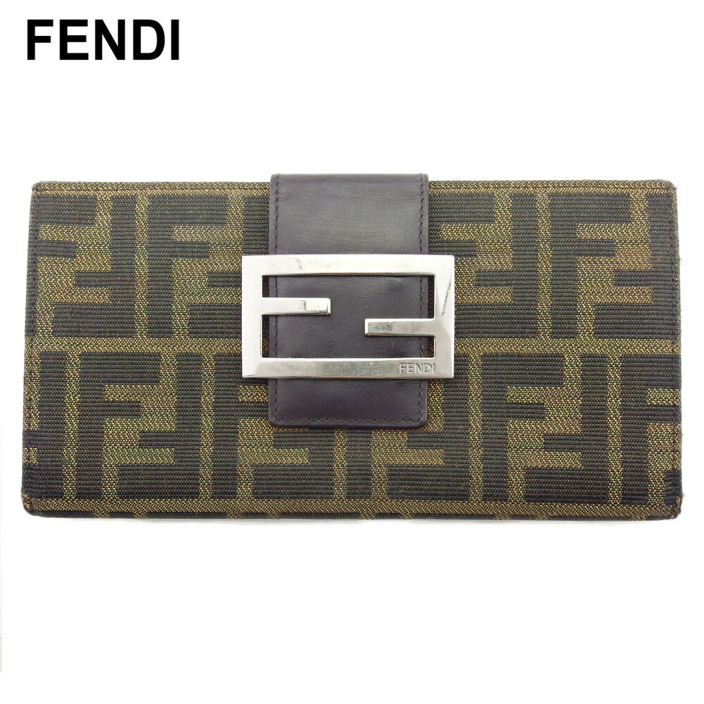 Fendi 長財布 ブラウン/ベージュ/ブラック 楽天市場】フェンディ 長財布 FENDI ブラウンファブリック 7M0264 AFB4