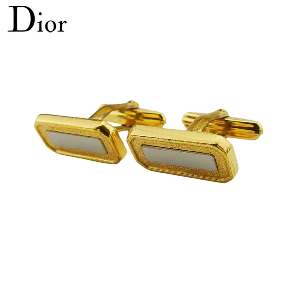 【百貨店SALE★最大限度50％OFF】クリスチャンディオール Dior 折り返し ゴールドしろがね色 メンズ 中古 ブランド名 御機嫌ブランド名 ヴィンテージ