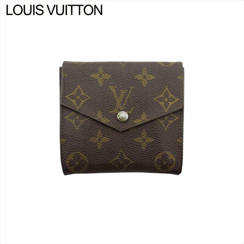 【お買い物マラソン★30％OFFクーポン】ルイ・ヴィトン LOUIS VUITTON 二つ折り財布 モノグラム ポルトモネビエ（旧タイプ） ブラウン メンズ 中古 ブランド ハイブランド ヴィンテージ