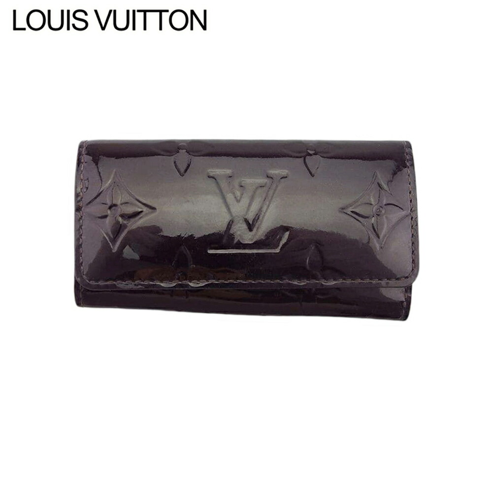 【お買い物マラソン★30％OFFクーポン】ルイ・ヴィトン LOUIS VUITTON キーケース ヴェルニ アラマンド(パープル) ゴールド メンズ 中古 ブランド ハイブランド ヴィンテージ 12,112円