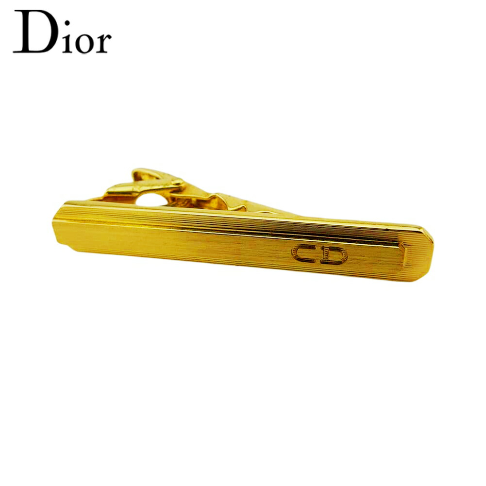 【極美品】Dior　ディオール　タイピン　タイタック　ゴールド　CDロゴスクエア 極美品】Dior ディオール タイピン タイタック ゴールド CDロゴ