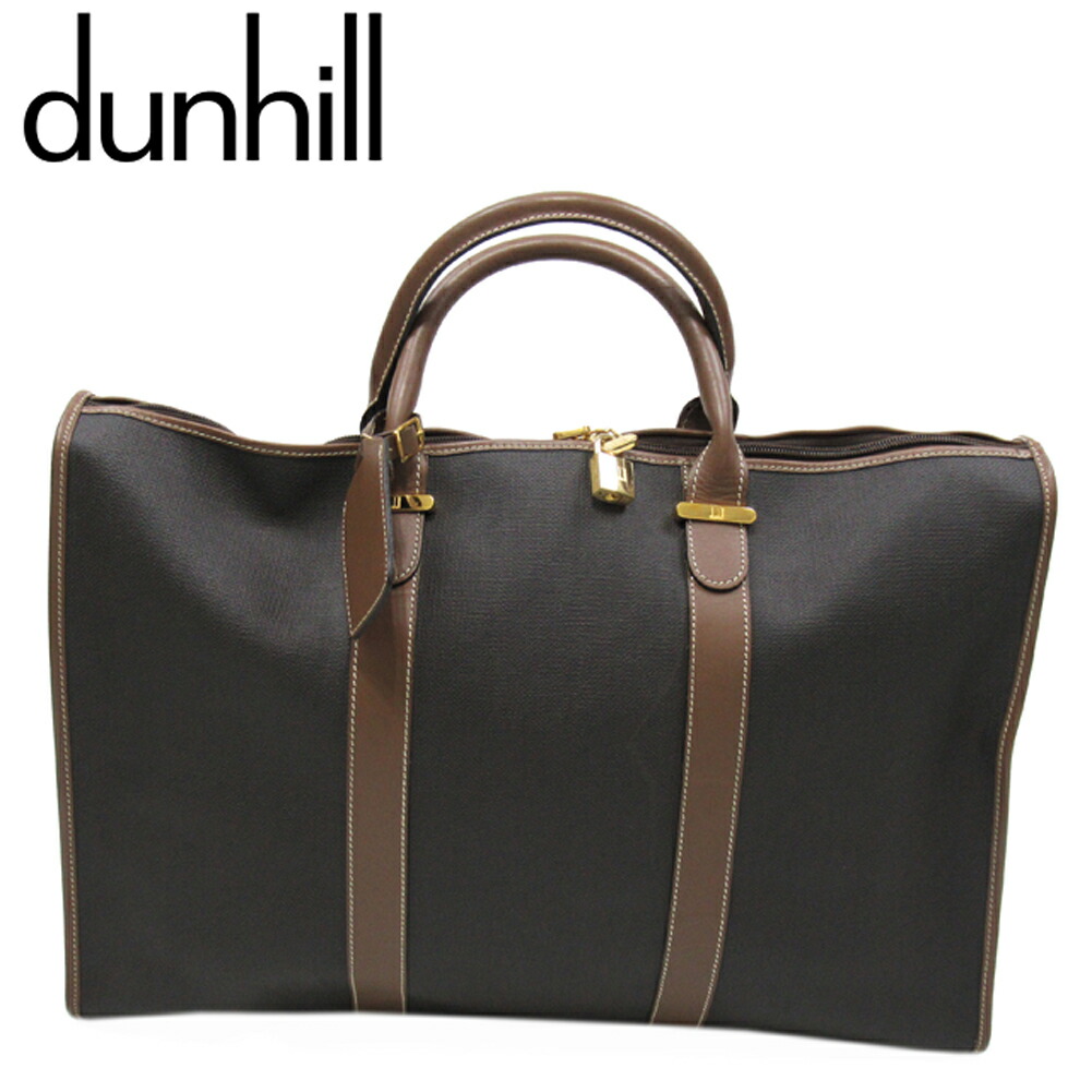 dunhillダンヒル ボストンバッグ ハンドバッグ トラベルバッグ　南京錠付き 楽天市場】ダンヒル Dunhill ボストンバッグ 2way ボストン