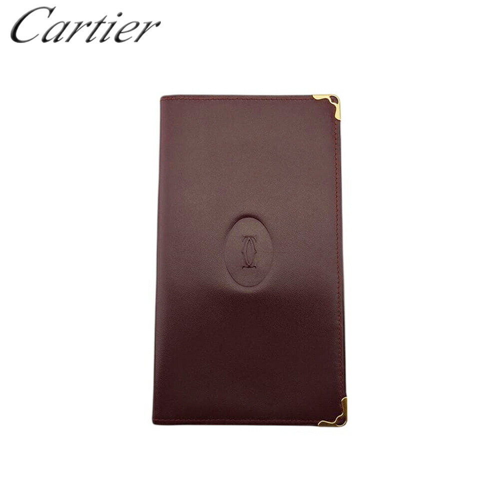 【雨季得SALE★21％OFF引き換え証】カルティエ CARTIER 紙入れ 帆柱生産ライン ボルドーワイン レディース 中古 ブランド名 御機嫌ブランド名 ヴィンテージ
