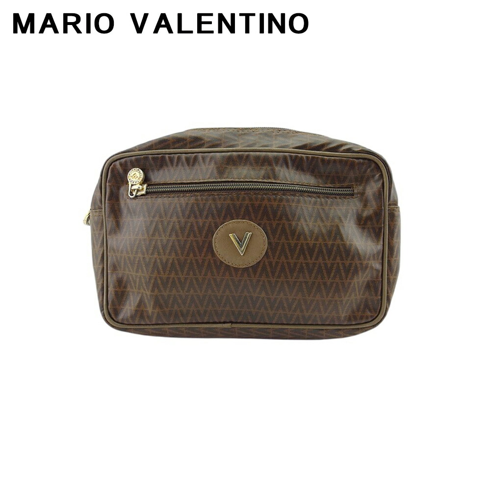 【月代わりの人大売り出し★29％OFFクーポン券】マリオ・ヴァレンティノ MARIO VALENTINO 合切袋 赤銅色 レディース 中古 ブランド名 ご機嫌ブランド名 ヴィンテージ