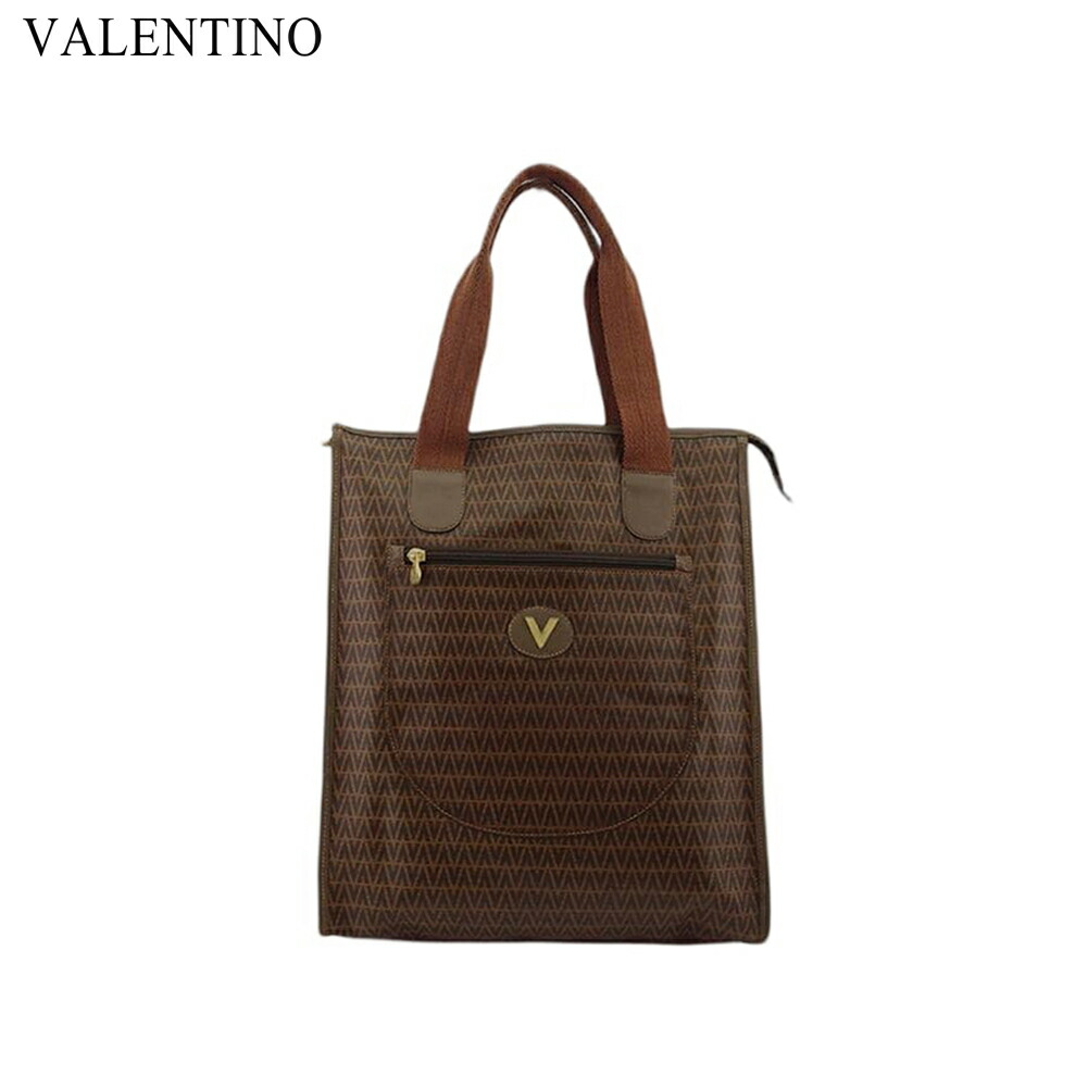 【お買い物マラソン★30％OFFクーポン】マリオ・ヴァレンティノ MARIO VALENTINO トートバッグ ブラウン ライトブラウン レディース 中古 ブランド ハイブランド ヴィンテージ