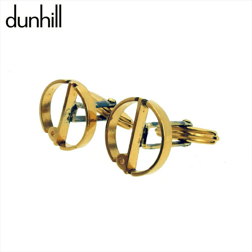 【月入れ替わり大売り出し★29％OFF引き換え証】ダン吸血鬼 Dunhill 折り返し d見澄ます スウィヴル式 ゴールド メンズ 中古 ブランド名 ご機嫌ブランド名 ヴィンテージ