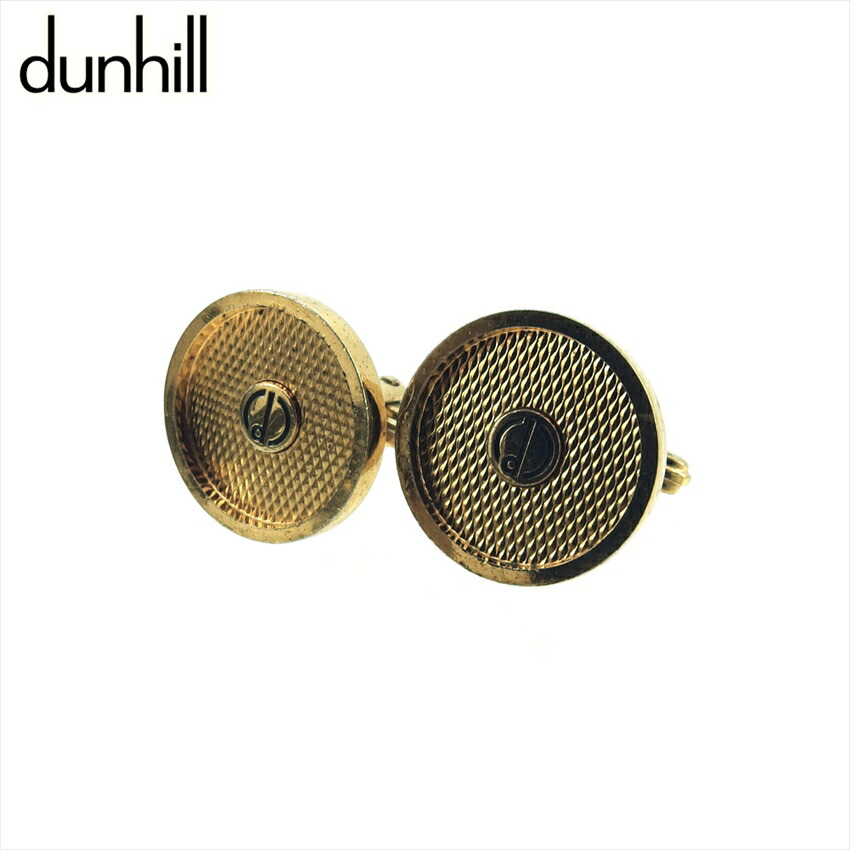 【月入れ替わり大売り出し★29％OFFクーポン券】ダン吸血鬼 Dunhill 折り返し d目じるし スウィヴル式 ゴールド 黒いこと メンズ 中古 ブランド名 御機嫌ブランド名 ヴィンテージ
