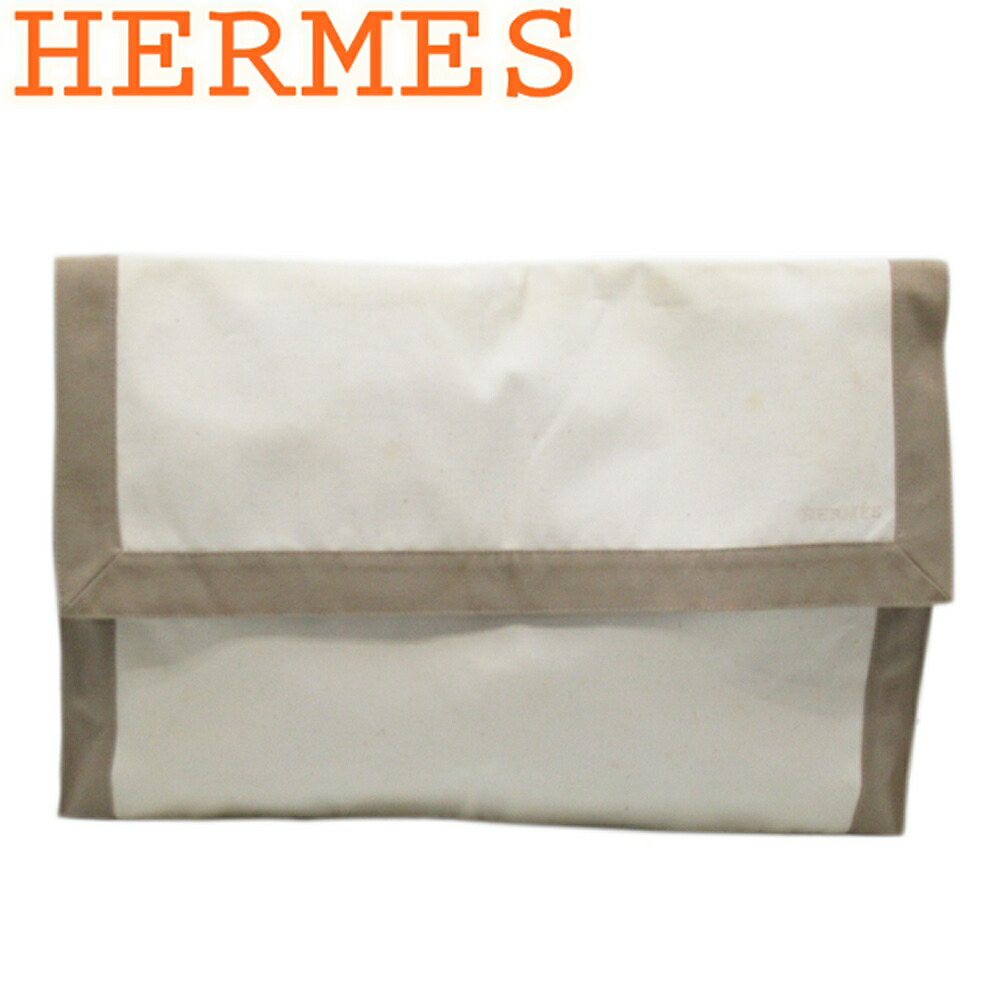 【雨季得SALE★21％OFFクーポン券】エルメス HERMES クラッチペダル御徒面子 タピドセル ベージュ 赤銅色 レディース 中古 ブランド名 ご機嫌ブランド名 ヴィンテージ