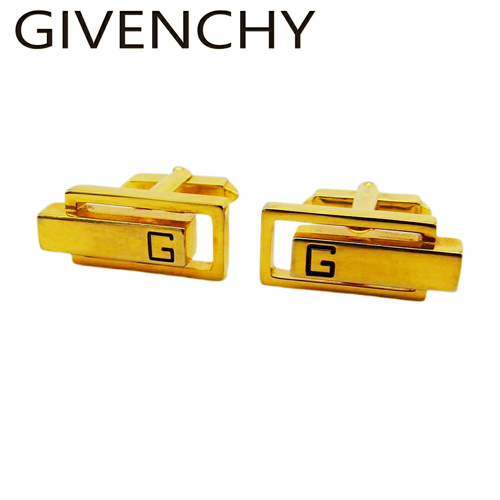 【雨季得SALE★21％OFF引き換え証】ジバンシィ GIVENCHY 折り返し G目じるし スウィヴル式 ゴールド 黒いこと レディース 中古 ブランド名 御機嫌ブランド名 ヴィンテージ